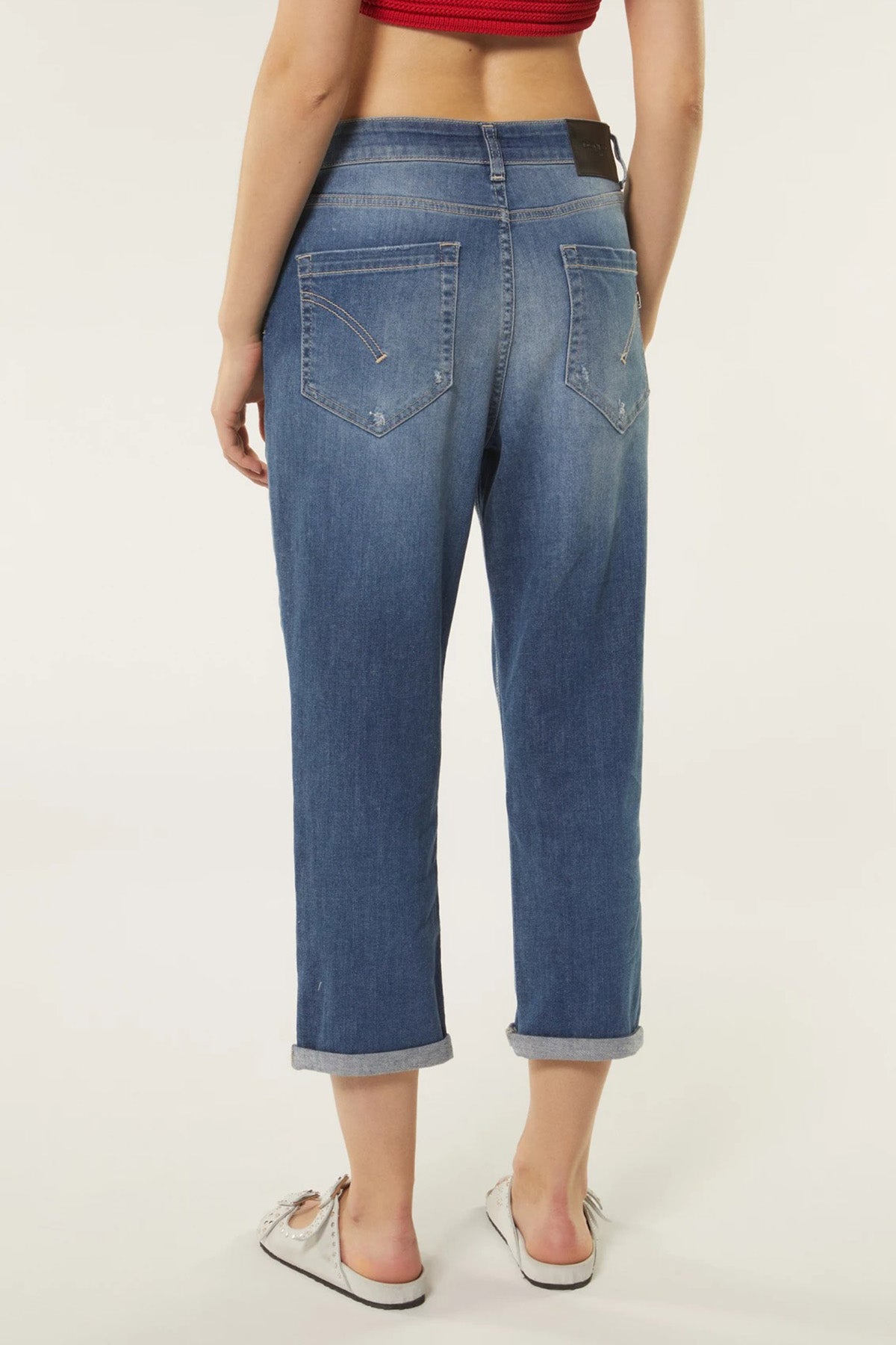 Dondup Koons Loose Fit Crop Jeans-Libas Trendy Fashion Store