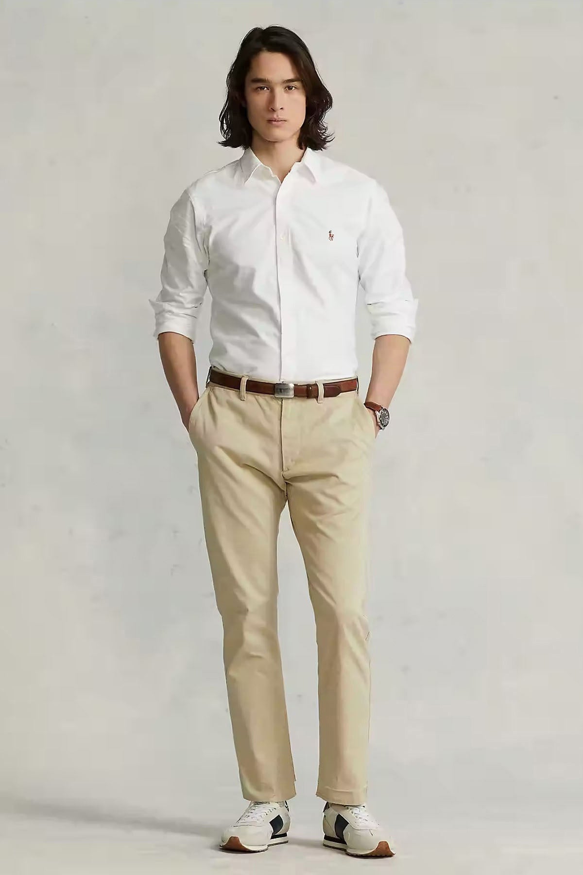 Ralph lauren slim fit oxford white hotsell